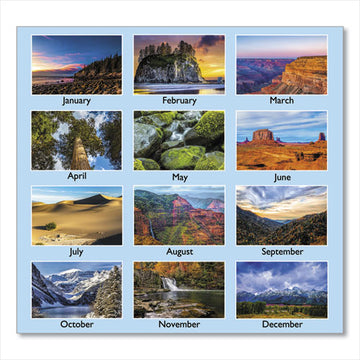 AT-A-GLANCE® Scenic Monthly Wall Calendar, Scenic Landscape Photography, 15.5 X 22.75, White-multicolor Sheets, 12-month (jan-dec): 2022 freeshipping - TVN Wholesale